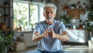 Un coach de 68 ans partage 5 exercices au poids du corps pour améliorer l&rsquo;équilibre à domicile