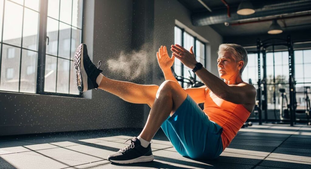 5 exercices debout qui ciblent la graisse abdominale plus efficacement que les machines après 55 ans